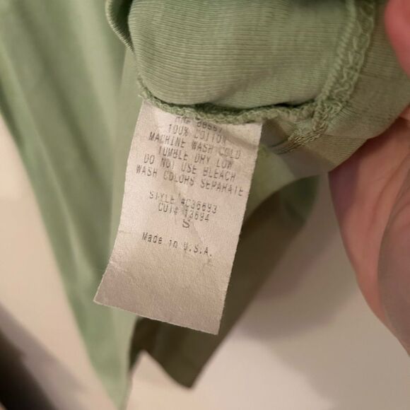 Fenini Women's Size Small Green Cotton Tank and Long Sleeve Button up Top Set - Picture 10 of 15